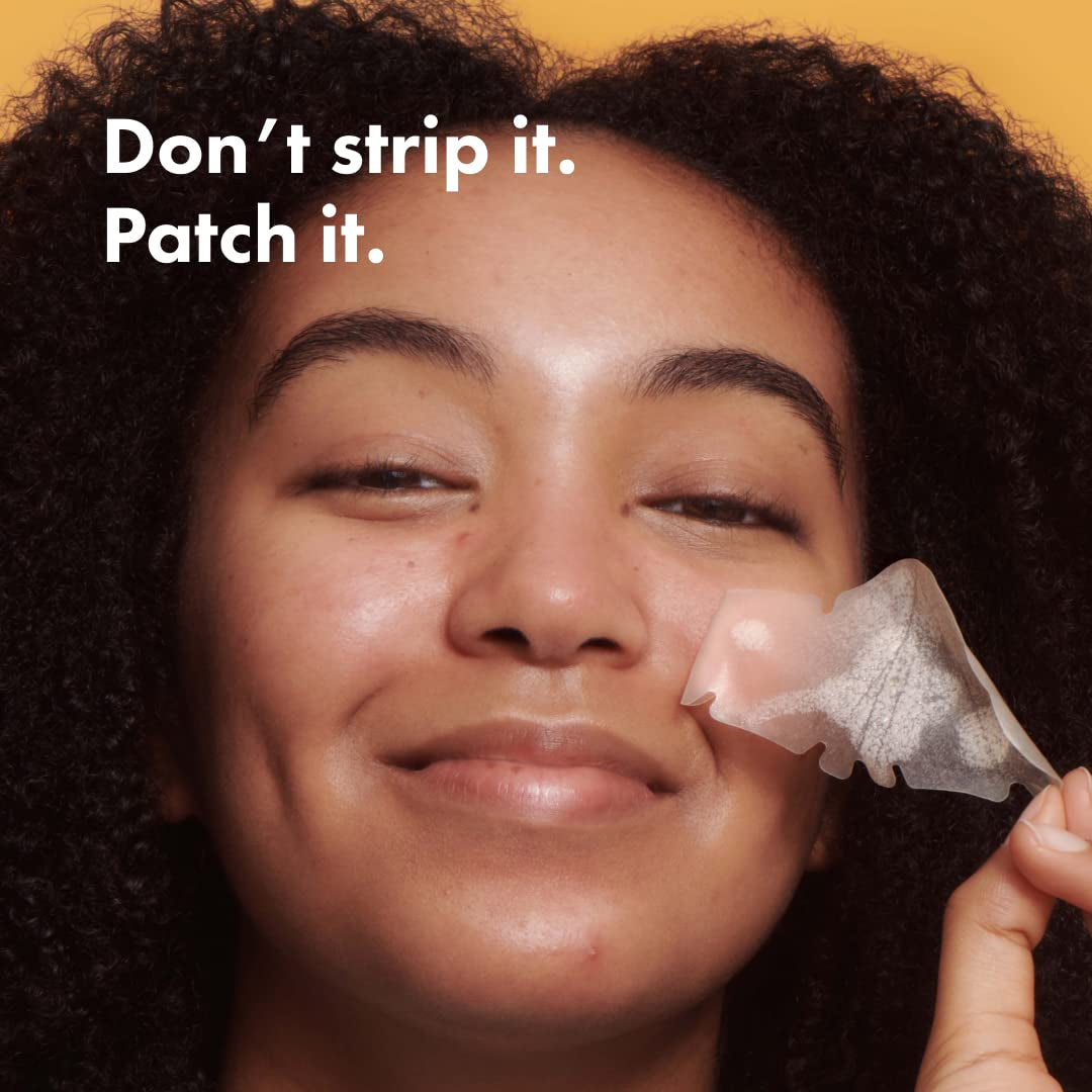 Nose Pimple Patches from , Large Hydrocolloid Pore Strips, Dermatologist Approved, Overnight, Blackhead Remover Strip to Absorb Acne Nose Gunk from Face, 10 Count