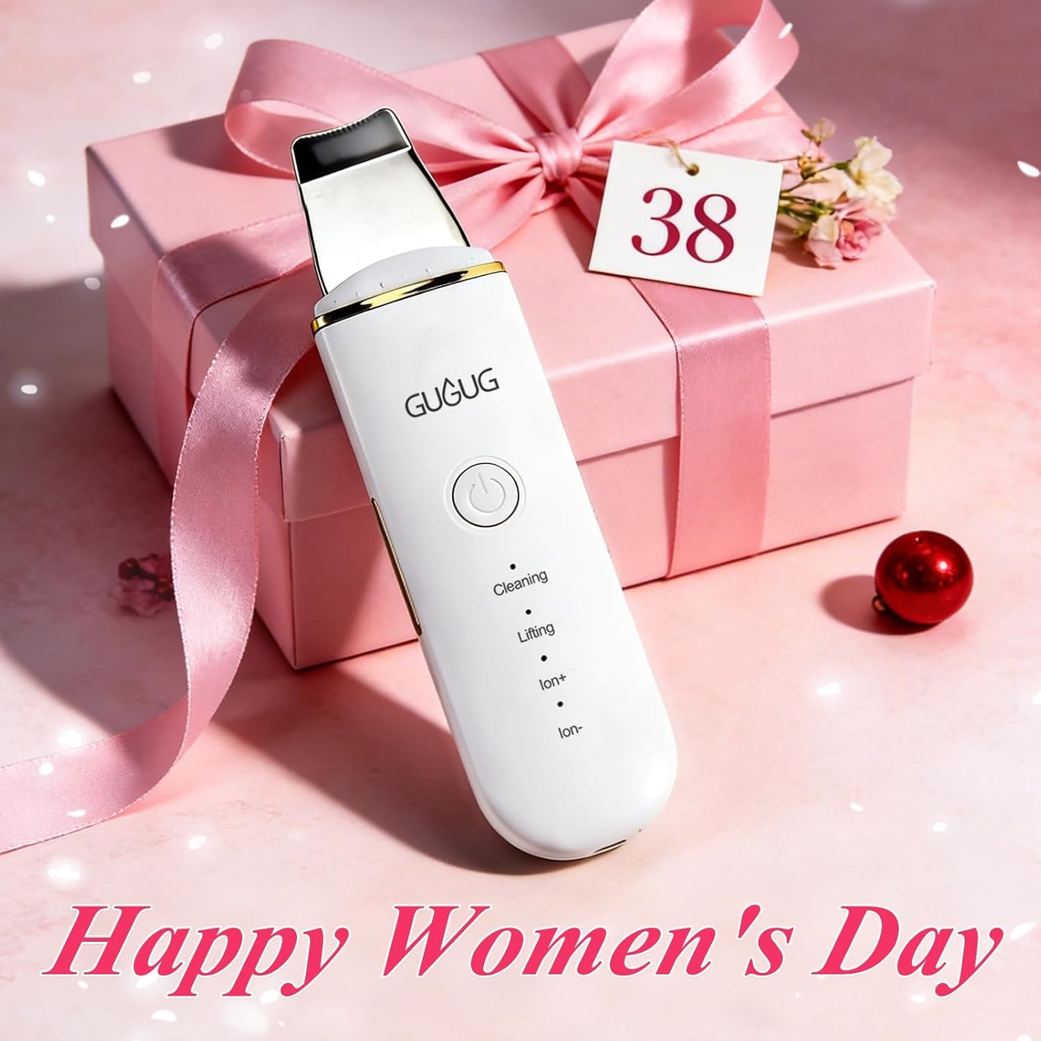 Skin Scrubber Face Spatula Skin Spatula Pore Cleaner Blackhead Remover Tools for Facial Deep Cleansing-4 Modes -White