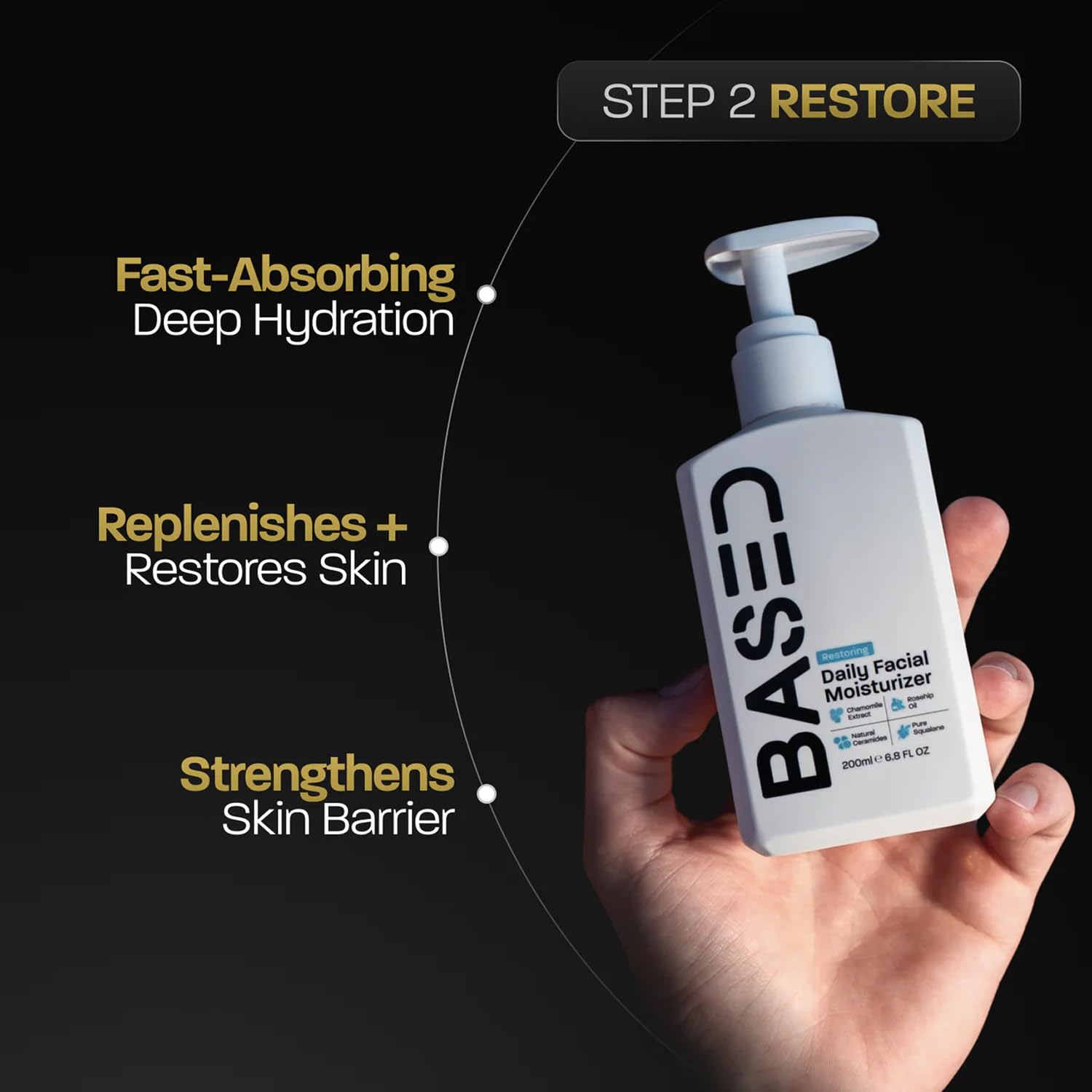 BASED Daily Skincare Duo | Purifying Face Wash + Restoring Moisturizer | Built for All Skin Types | Healthy Ingredients | Hormone Safe - ZERO Endocrine Disruptors