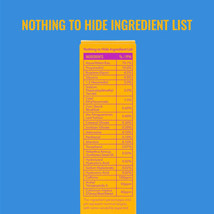 Yerba Mate Wake up Eye Gel - Hydrating under Eye Gel Cream with Hyaluronic Acid and Caffeine - Target Dark Circles and Puffiness - Skin Care for Face