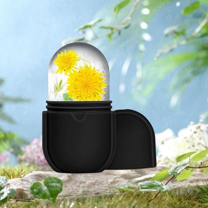 Ice Roller for Face and Eye, Ice Face Roller, Ice Roller Skin Care Tools Gifts for Women , Preppy Cute Silicone Ice Mold Stuff for Beauty(Black)