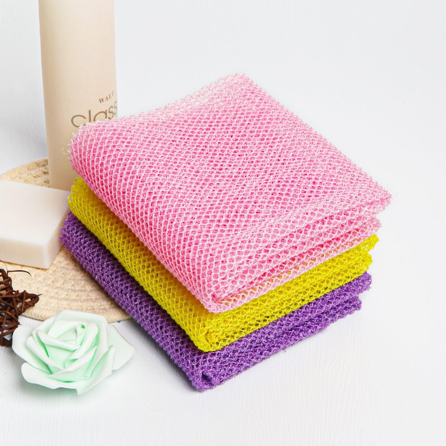 African Net Sponge African Exfoliating Net African Bath Sponge African Scrubbing Long Net Rag African Wash Net Shower Body Scrubber