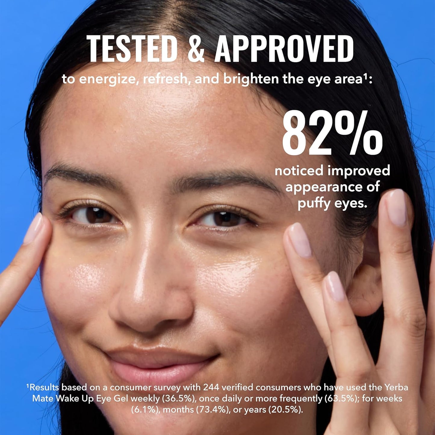 Yerba Mate Wake up Eye Gel - Hydrating under Eye Gel Cream with Hyaluronic Acid and Caffeine - Target Dark Circles and Puffiness - Skin Care for Face