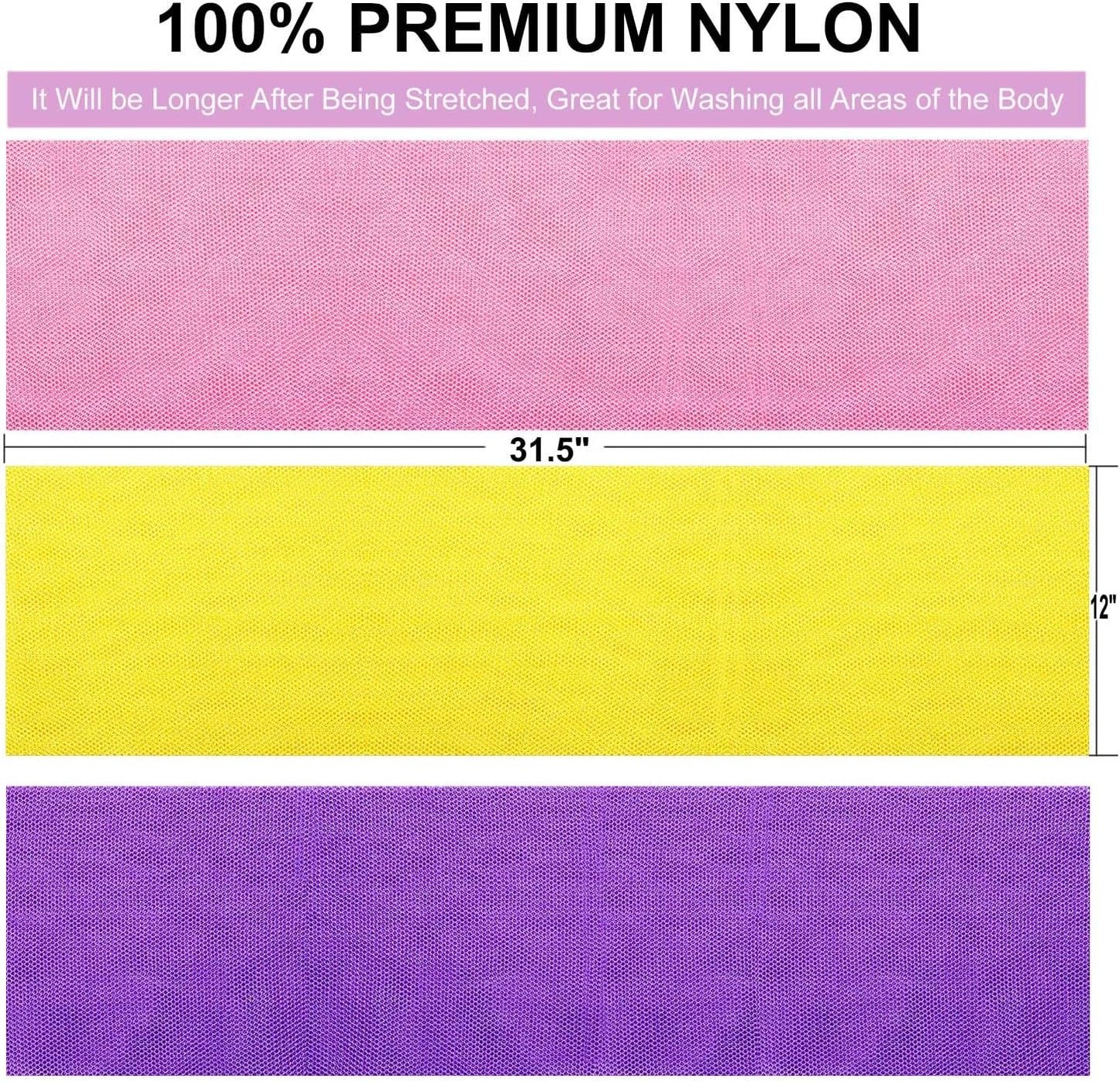 African Net Sponge African Exfoliating Net African Bath Sponge African Scrubbing Long Net Rag African Wash Net Shower Body Scrubber