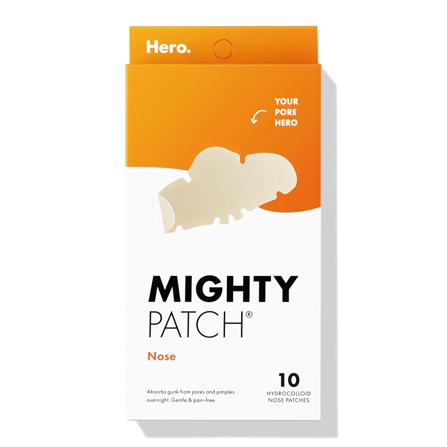 Nose Pimple Patches from , Large Hydrocolloid Pore Strips, Dermatologist Approved, Overnight, Blackhead Remover Strip to Absorb Acne Nose Gunk from Face, 10 Count
