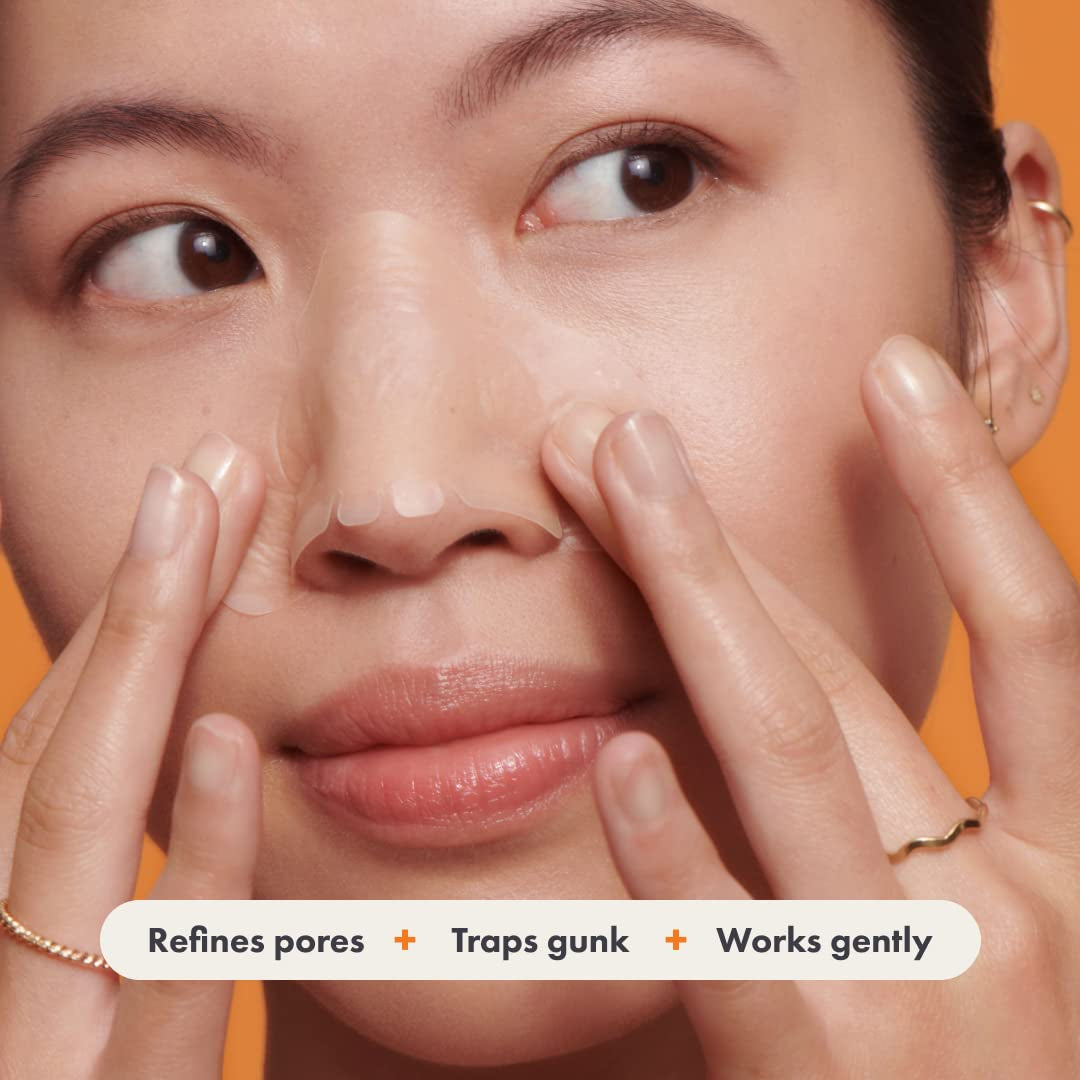 Nose Pimple Patches from , Large Hydrocolloid Pore Strips, Dermatologist Approved, Overnight, Blackhead Remover Strip to Absorb Acne Nose Gunk from Face, 10 Count